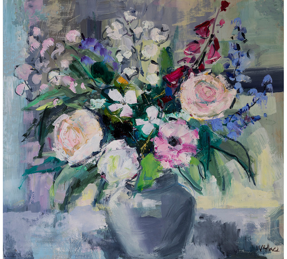 Spring Flowers on Windowsill