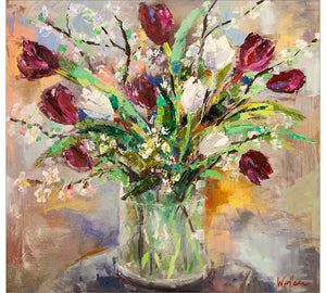 Tulips and Cherry Blossom